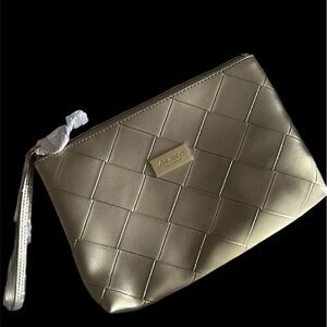 Shiseido Quilted Gold Wristlet